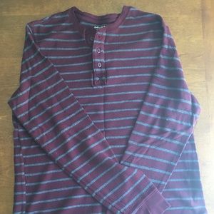 Men’s casual striped thermal